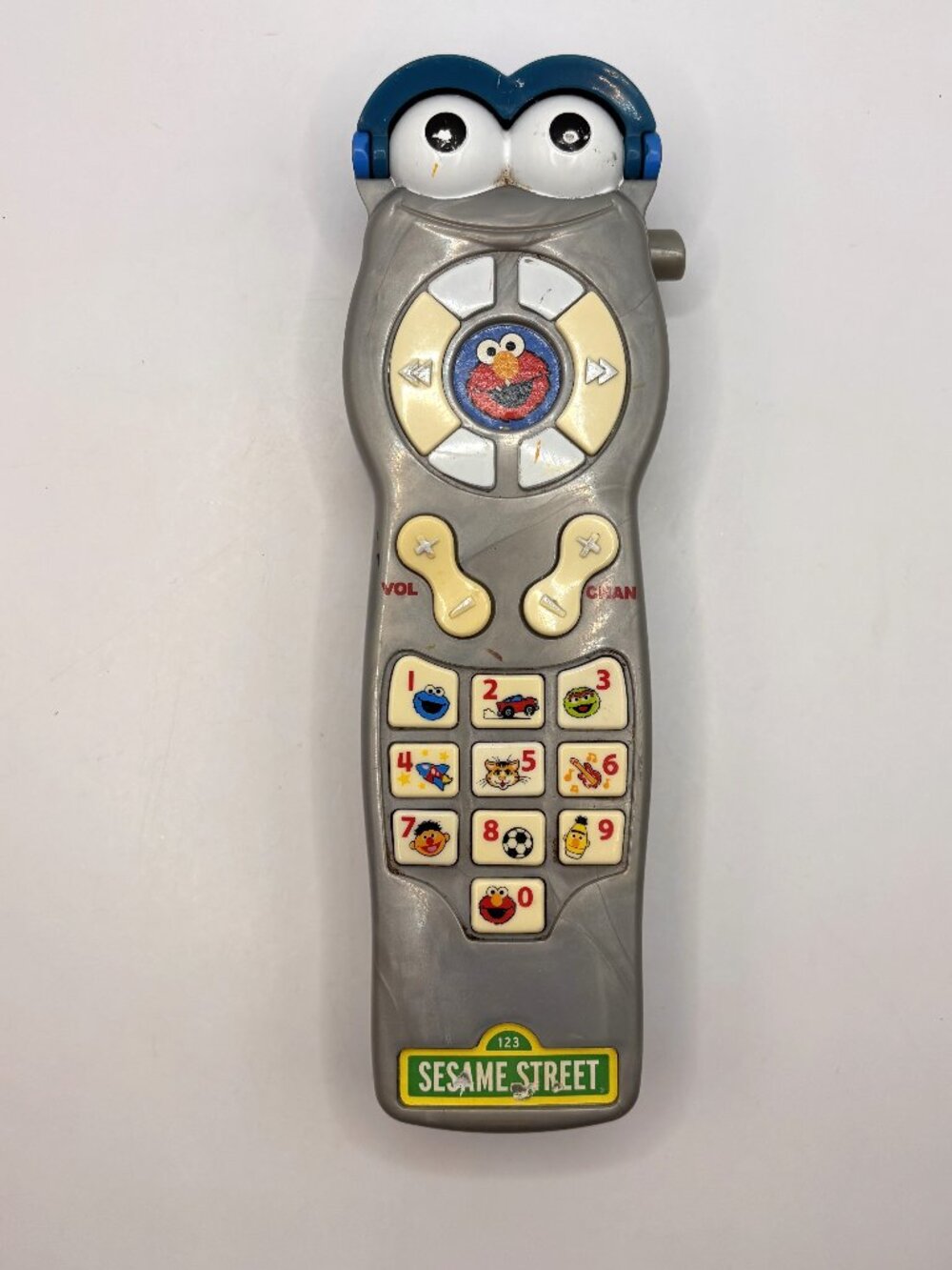 2006 Sesame Street Silly Sounds Giggle Remote Toy Mattel Tested Works